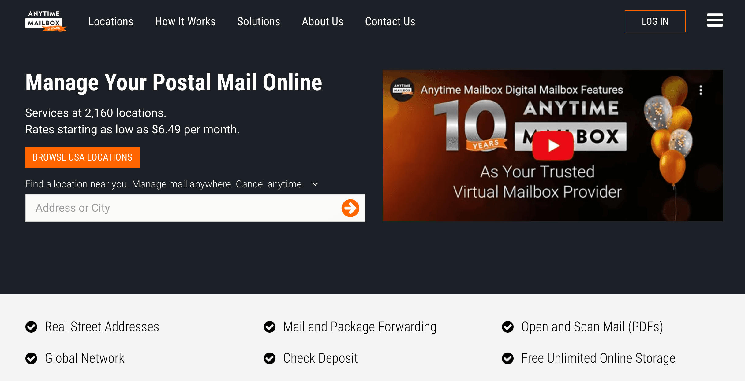 anytimemailbox官网截图